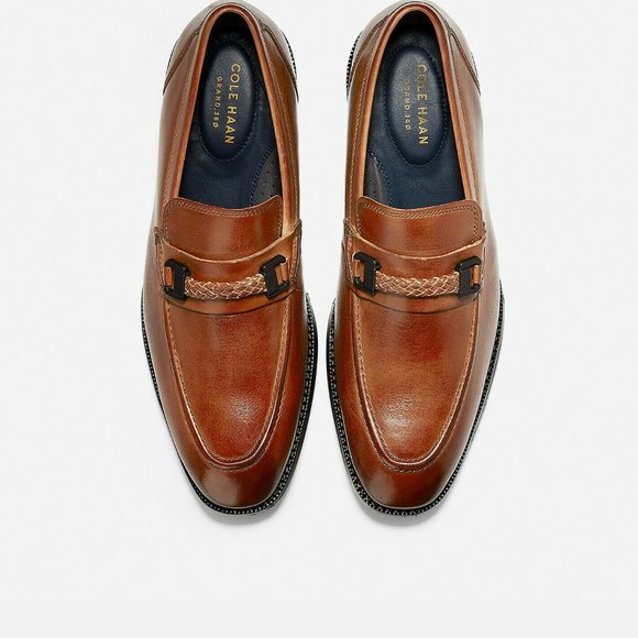 Cole Haan Men\'s Wagner Grand British Tan Leather Bit Loafers 11.5M - New in Box main image 11